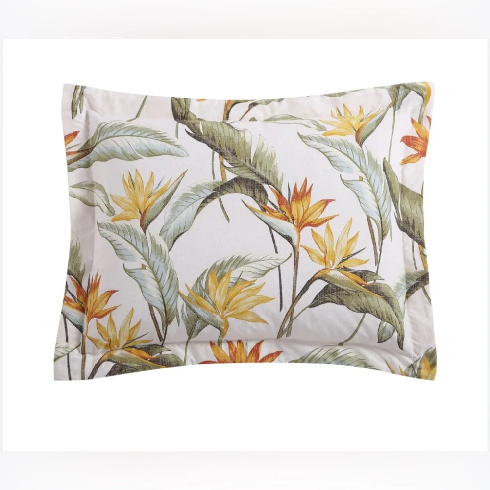 Tommy Bahama Tropical Bird of Paradise 2 king sham Set
